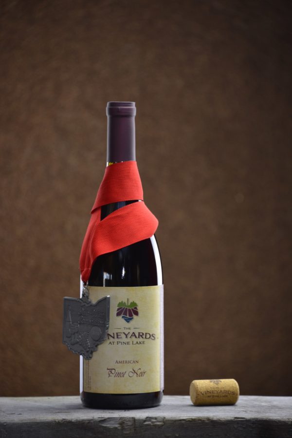 Pinot Noir Bottle with Background