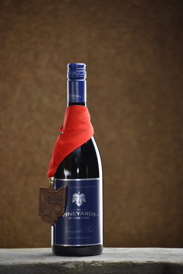 Vineyards White Bottle with Background