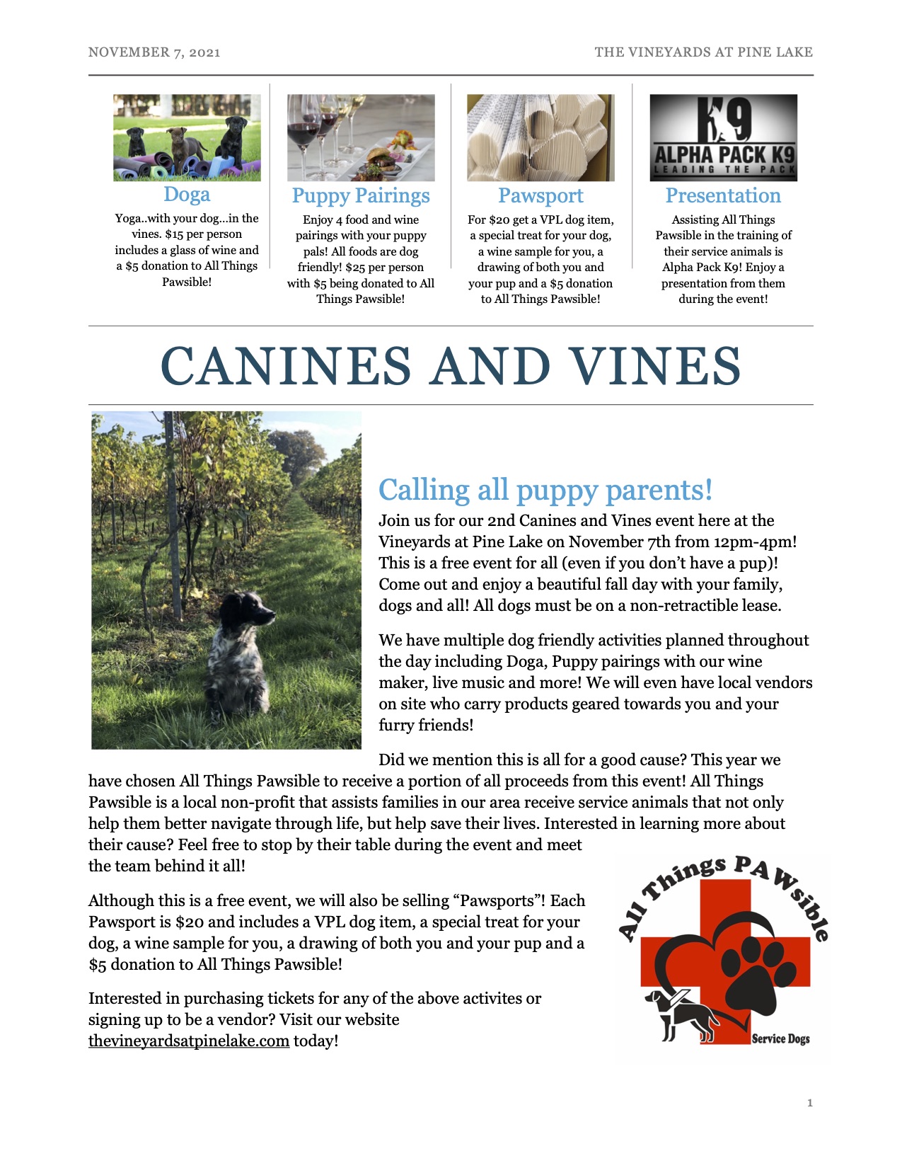 Canines and Vines